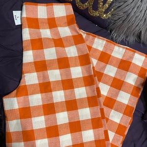 Orange Buffalo Check Pants